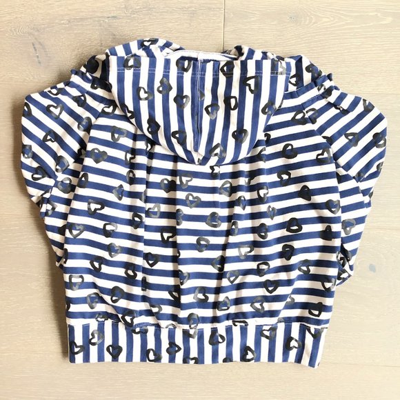 Large MARC BY MARC Blue/White Hoodie Sweatshirt - Picture 3 of 8